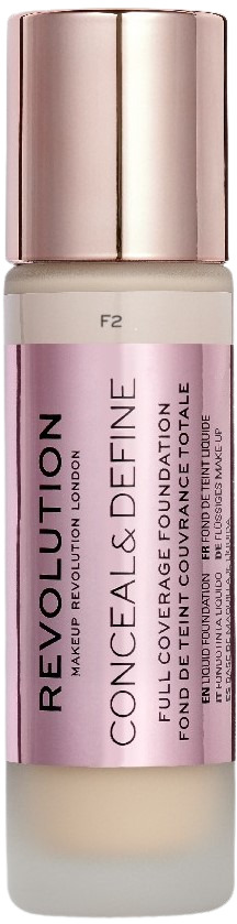 Makeup Revolution Conceal &amp; Define Fond de ten de acoperire , F2, 23 ml