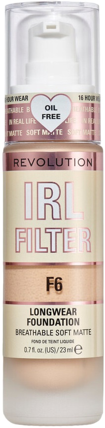 Makeup Revolution Fond de ten de lungă durată  IRL Filter, F6, 23 ml