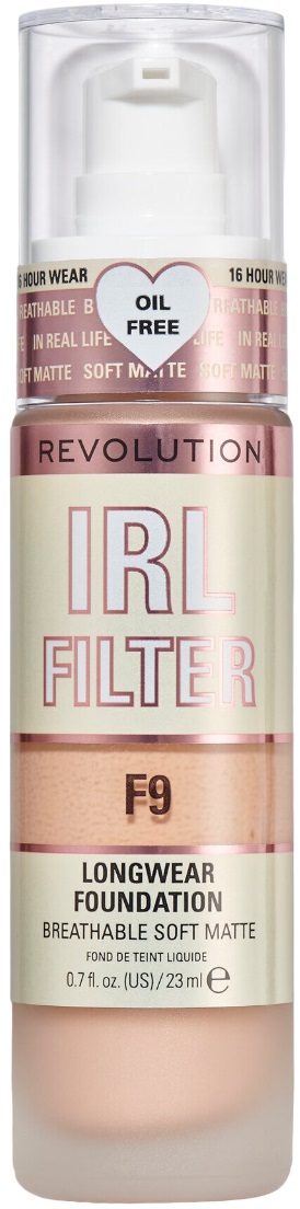 Makeup Revolution Fond de ten de lungă durată  IRL Filter, F9, 23 ml