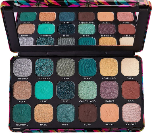 Makeup Revolution Forever Flawless - Paletă de farduri Chilled, 18 culori