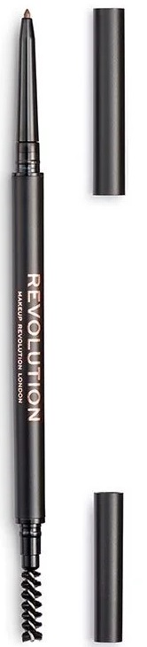 Makeup Revolution Creion pentru sprâncene cu pensulă Precise, Light Brown