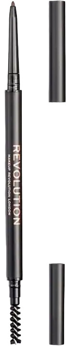 Makeup Revolution Creion pentru sprâncene cu pensulă Precise, Medium Brown