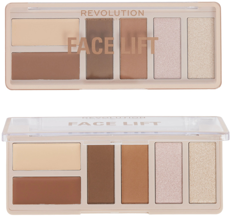 Makeup Revolution Paletă de contur Face Lift, Light to Medium, 6 culori