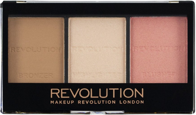 Makeup Revolution Paletă de conturare Ultra Sculpt &amp; Cont C01, 3 culori