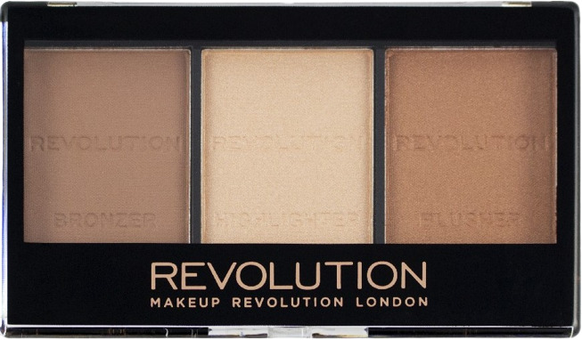 Makeup Revolution Paletă de conturare Ultra Sculpt &amp; Cont  C 04, 3 culori