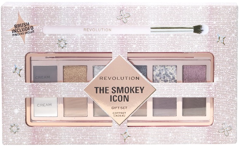Makeup Revolution Set cadou The Smokey Icon Palette, 2 piese