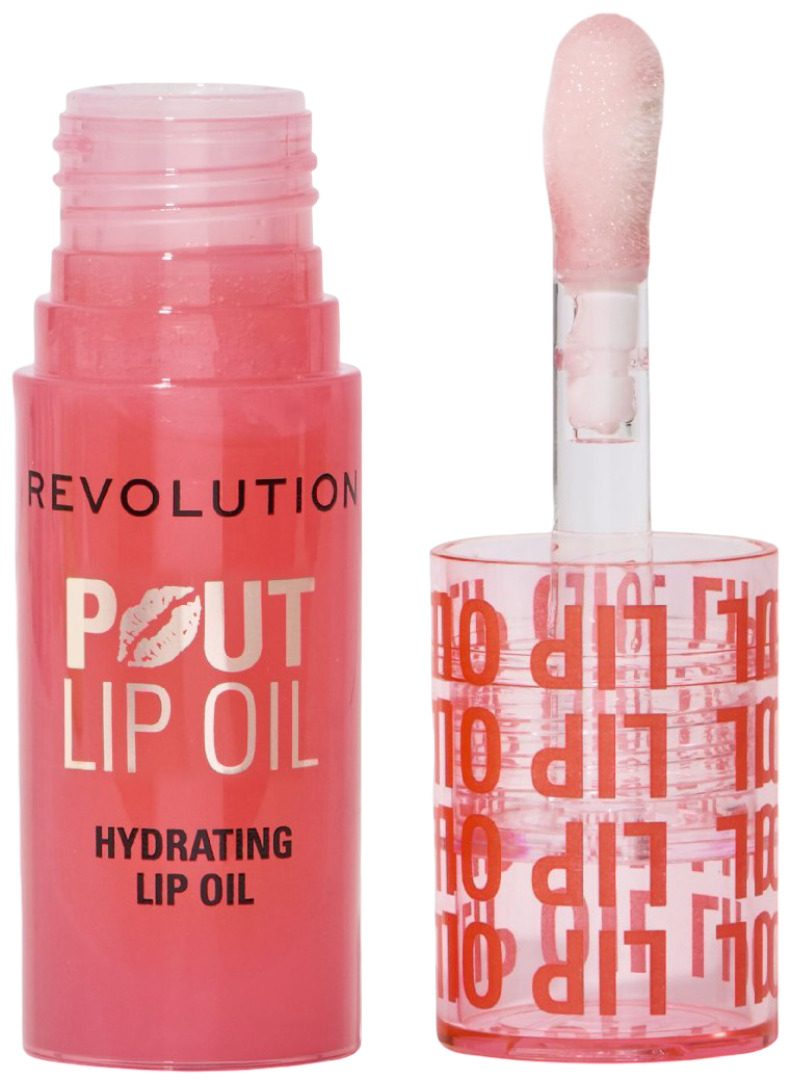 Makeup Revolution Ulei de buze hrănitor Pout Lip, Juicy Peach, 3 ml