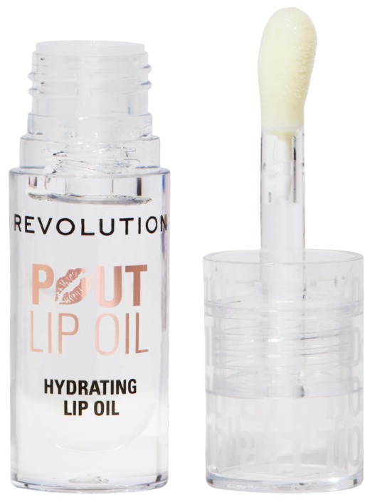 Makeup Revolution Ulei de buze hrănitor Pout Lip, Lychee Clear, 3 ml