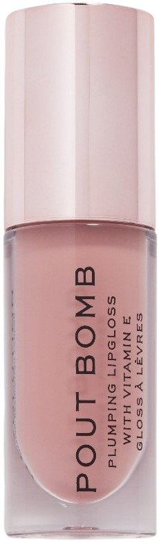 Makeup Revolution Pout Bomb Luciu de volum Doll Nude, 4.6 ml