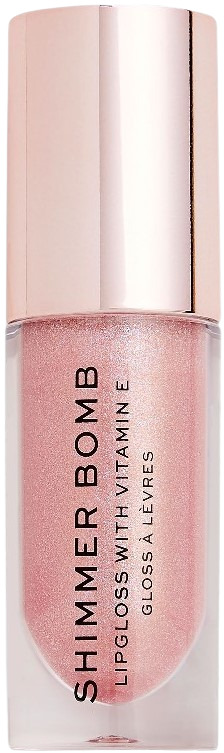Makeup Revolution Pout Bomb Luciu de volum  Shimmer Bomb Glimmer Nude, 4.6 ml