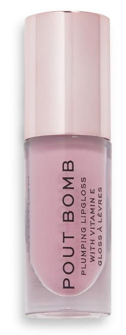 Makeup Revolution Pout Bomb gloss pentru volum, Sweetie Nude, 4.6 ml