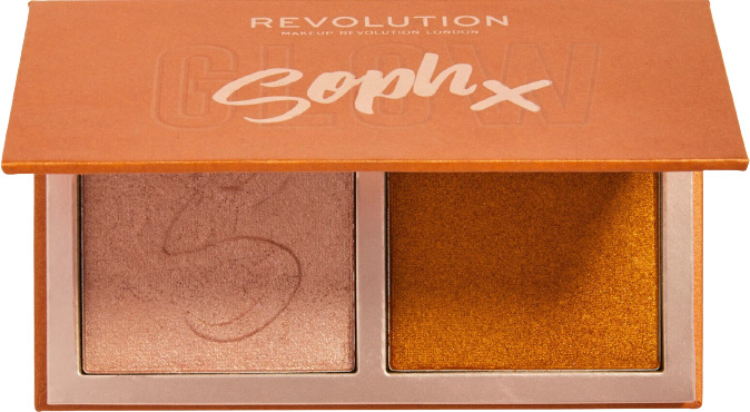 Makeup Revolution Soph X Paletă de iluminator  Honey Glaze, 2 culori
