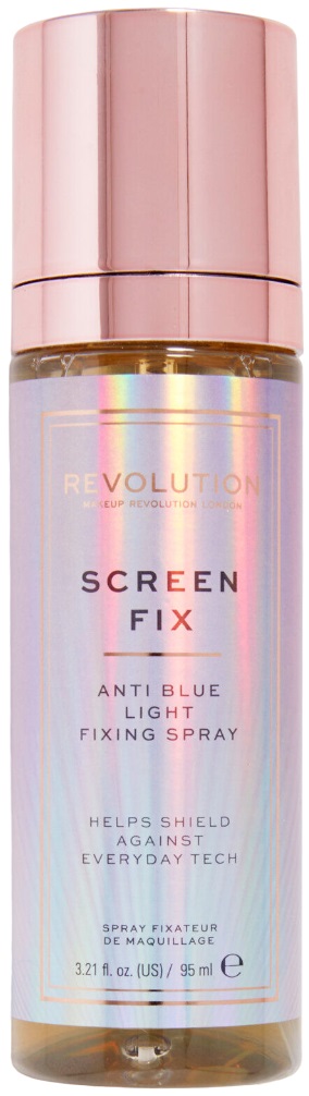 Makeup Revolution Spray de fixare a machiajului Screen Fix Anti Blue Light, 95 ml
