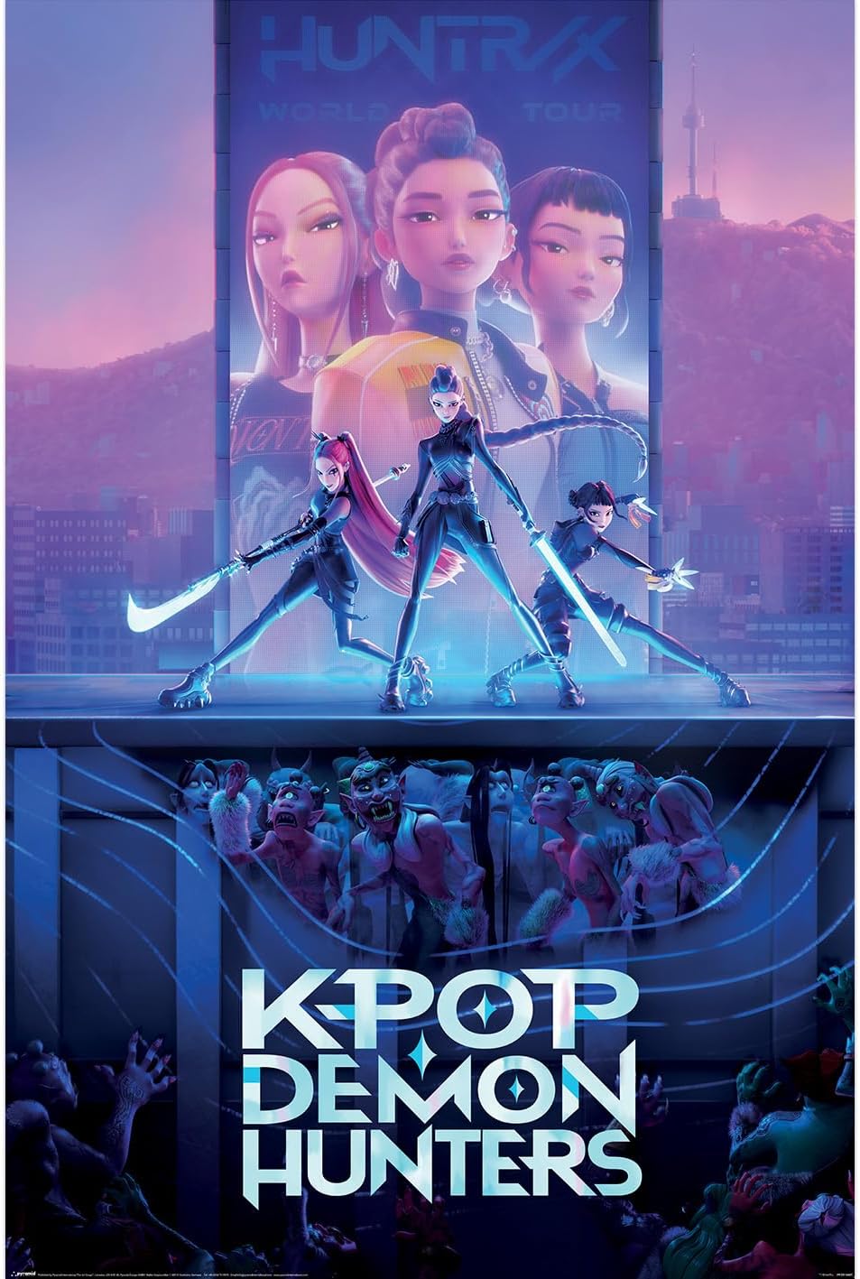 Poster maxi Pyramid Animation: KPop Demon Hunters - Movie Key Art