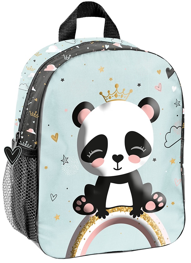 3D Ghiozdan pentru grădiniță Paso Panda - Rainbow, cu 1 compartiment