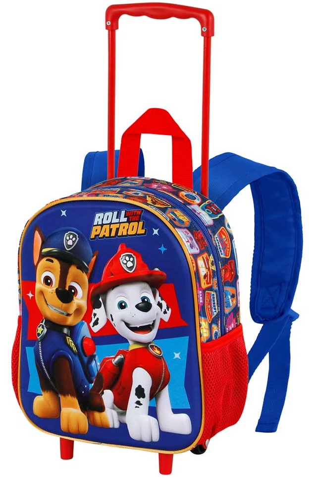 Ghiozdan pentru gradiniță cu roți  Karactermania Paw Patrol - Duty, 3D