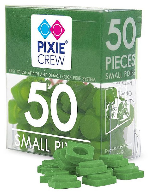 Pixie Crew Pixeli mici de silicon - verde închis, 50 de bucăți