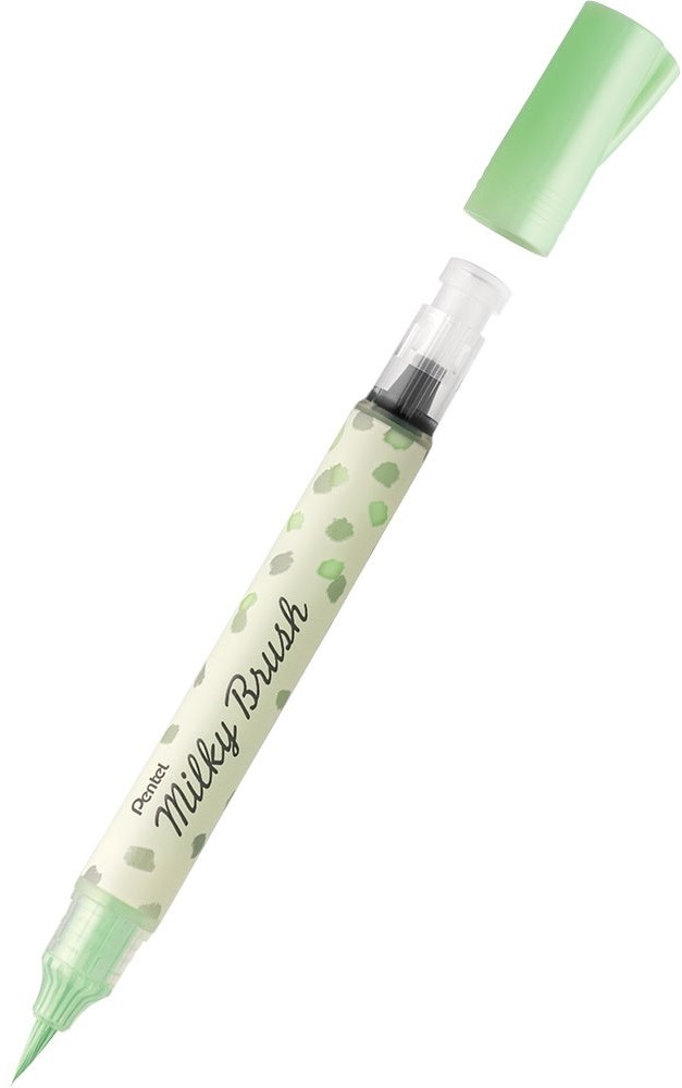 Pentel Milky Colour Brush Marker - Verde