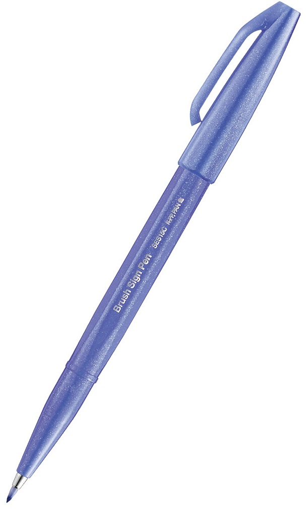 Marker pensula  Pentel Sign Pen - SES15C, mov