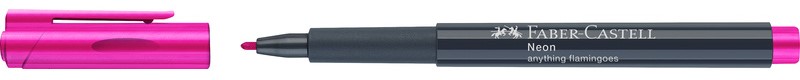 Marker Faber-Castell Neon - Neon roz, 1.5 mm