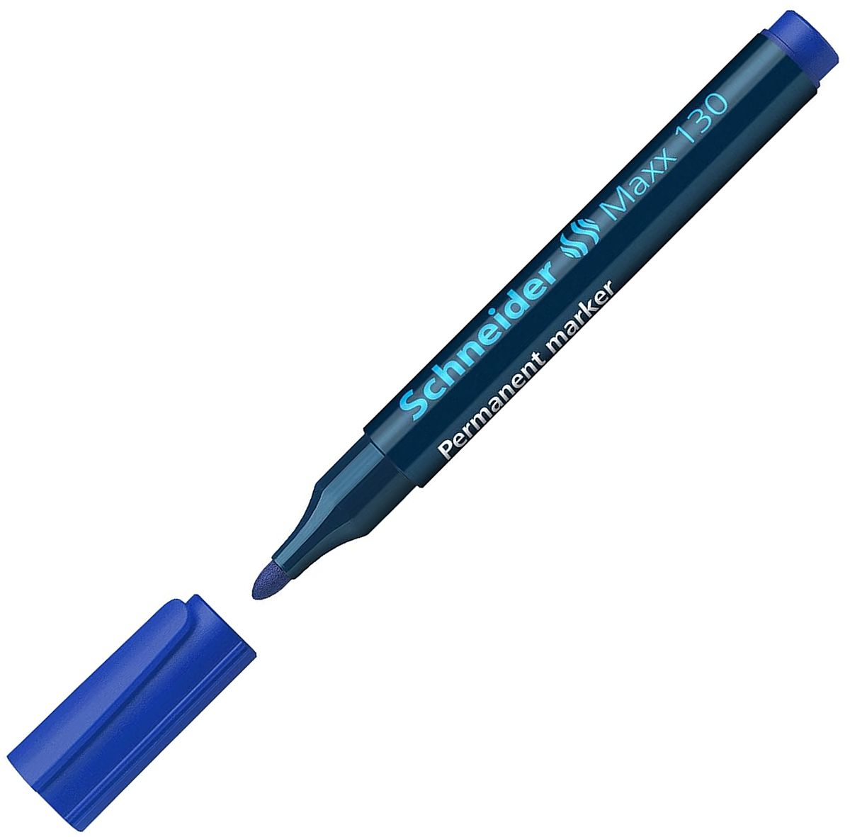 Marker rotund pentru tabla alba Schneider Maxx 130, 3 mm, albastru
