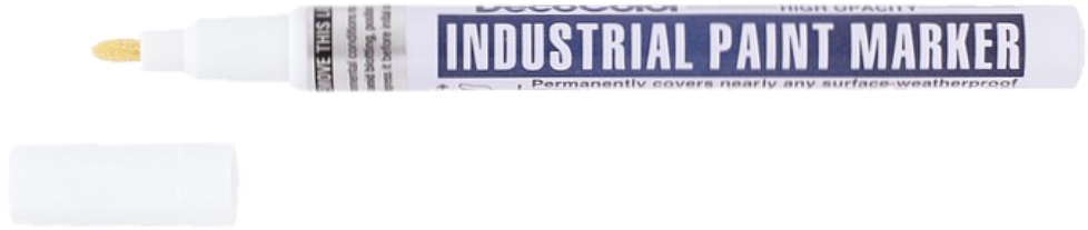 Marker permanent Marvy Uchida Industrial Paint 221 - Alb