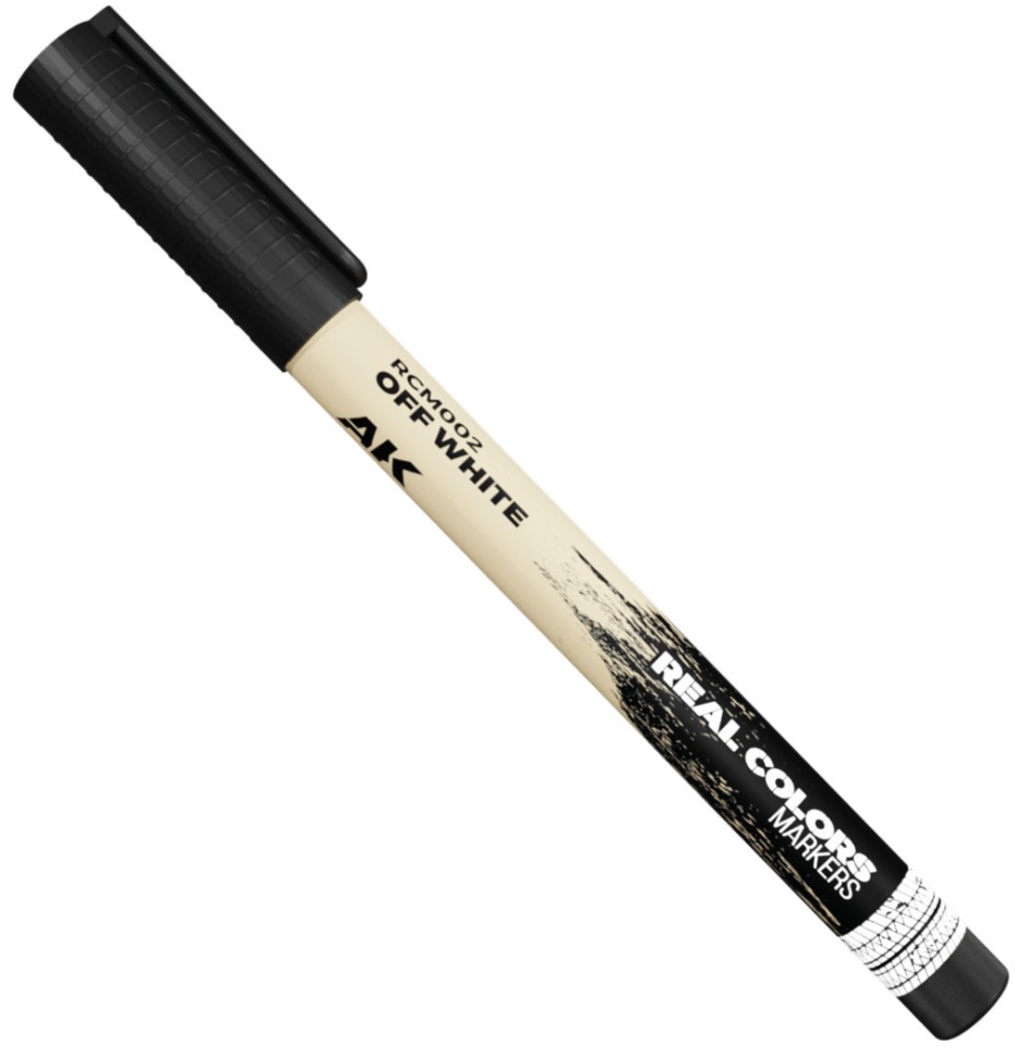 Marker cu vopsea acrilică  AK Interactive - OFF WHITE (RCM002)