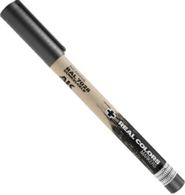 Marker cu vopsea acrilica AK Interactive - RAL DUNKELGELB (RCM018)