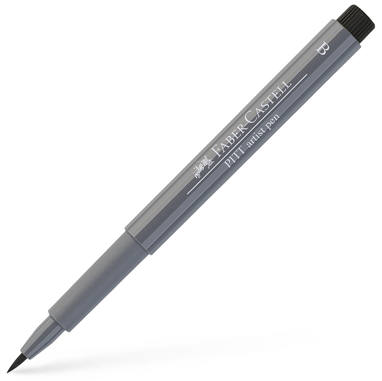 Marker cu pensula Faber-Castell Pitt Artist - Gri rece IV (233)