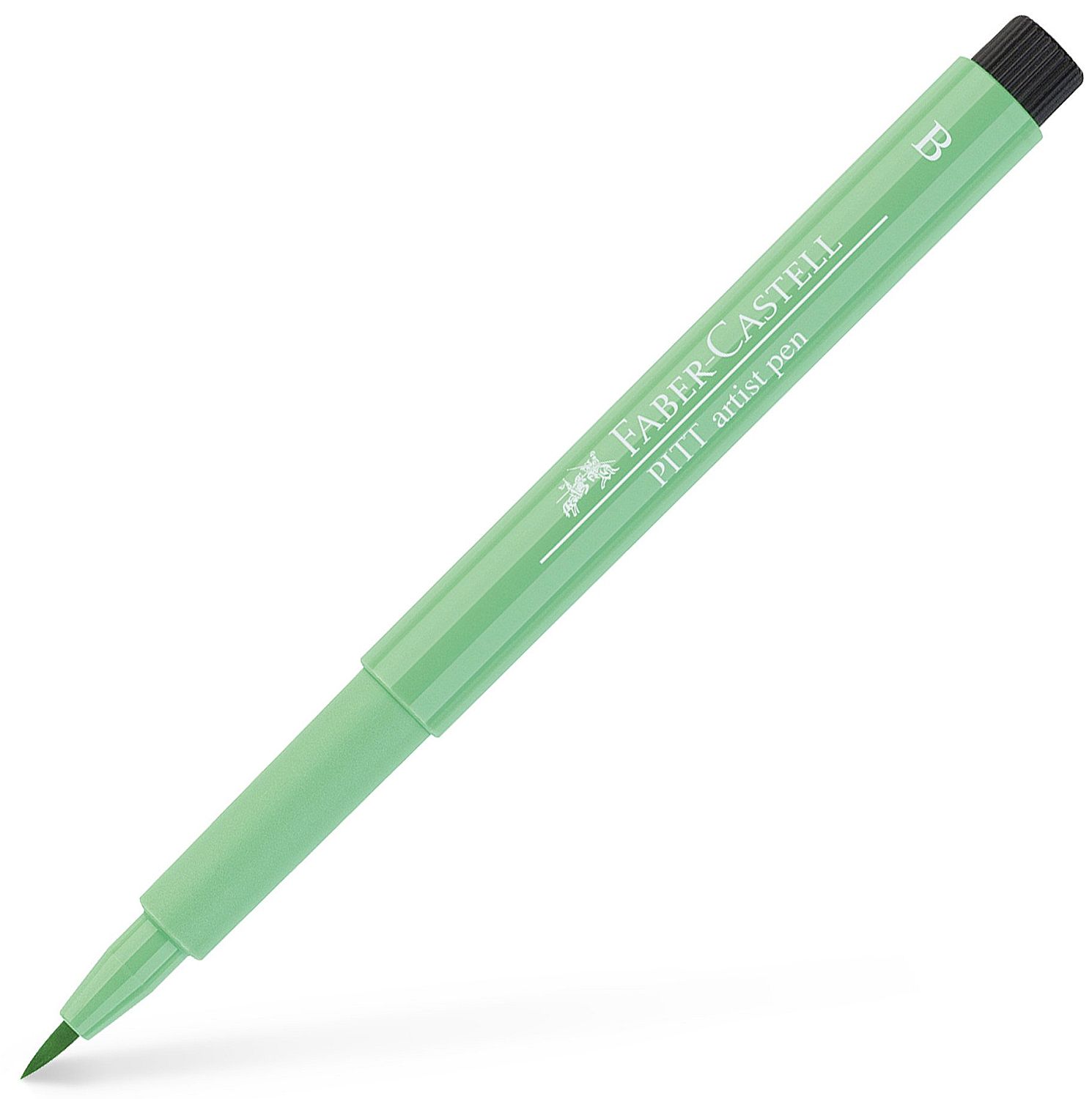 Marker cu pensula Faber-Castell Pitt Artist - Verde ftalic deschis (162)