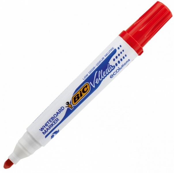 Marker pentru tablă albă BIC Velleda - 5.0 mm, roşu