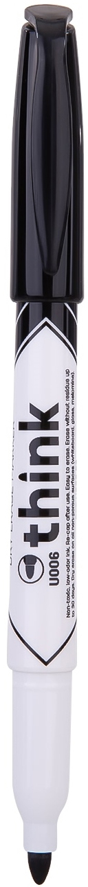 Marker Deli Think Whiteboard Marker - EU00620, 1,2 mm, negru