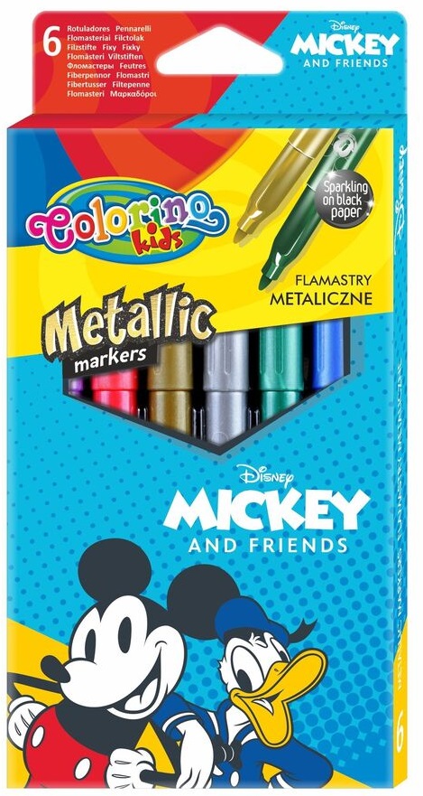 Markere Colorino Disney - Mickey and Friends, 6 culori
