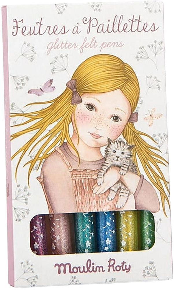 Markere Moulin Roty - Strălucitor, 6 buc