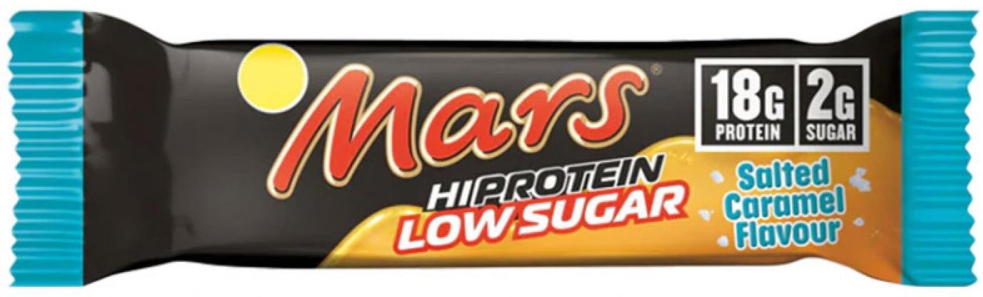 Mars Hi Protein Low Sugar, caramel sărat, 57 g, Mars Protein