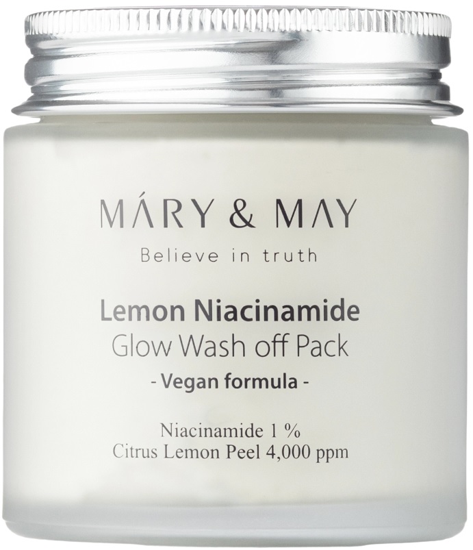 Mary&May Mască facială de curățare Lemon Niacinamide Glow, 125 g