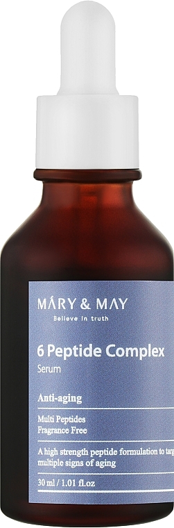 Mary&May Ser facial 6 Peptide Complex, 30 ml