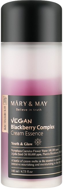 Mary&amp;May Esență de cremă vegană cu mure, 140 ml