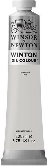 Vopsea ulei Winsor &amp; Newton Winton - alba flake, 200 ml