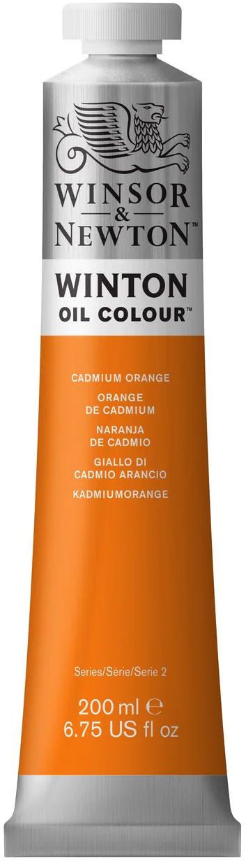 Vopsea ulei Winsor &amp; Newton Winton - Portocala de cadmiu, 200 ml