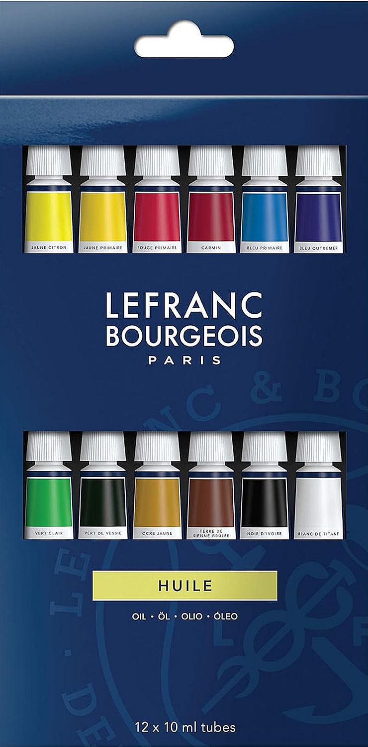 Vopsele ulei Lefranc & Bourgeois - 12 culori x 10 ml