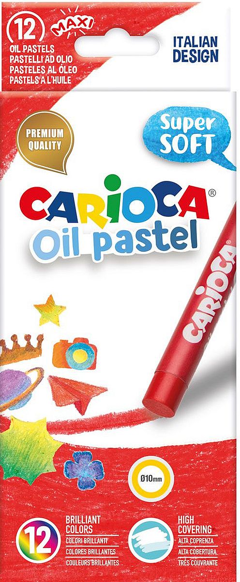 Pasteluri cu ulei Carioca Maxi - 12 culori