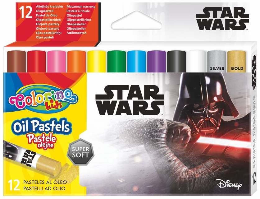 Pasteluri uleioase Colorino Marvel, Star Wars12 culori
