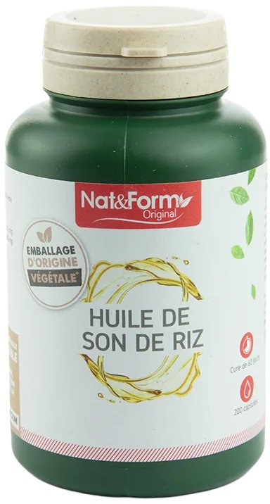 Ulei din tărâțe de orez, 200 capsule, Nat&Form