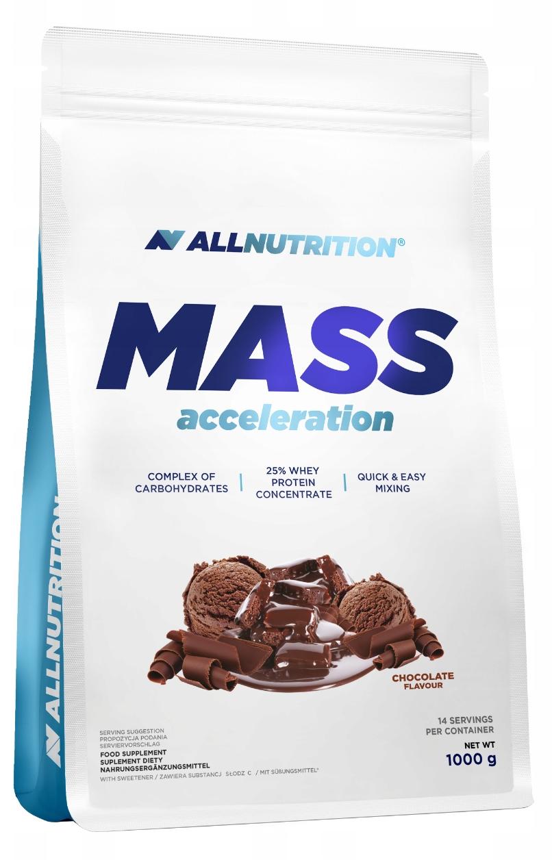 Mass Acceleration Gainer, ciocolată, 1 kg, AllNutrition
