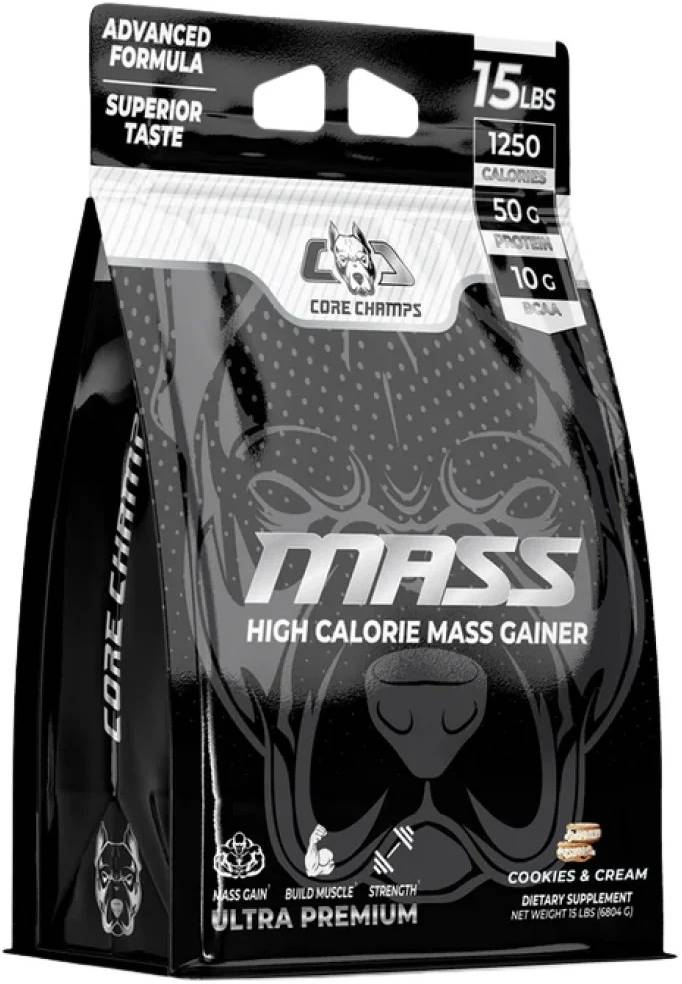 Mass Gainer High Calorie, biscuiți cu cremă, 6800 g, Core Champs by Kai Greene