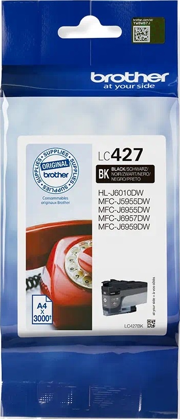Cartuș de cerneală Brother - LC-427BK, pentru MFC-J5955DW, Black