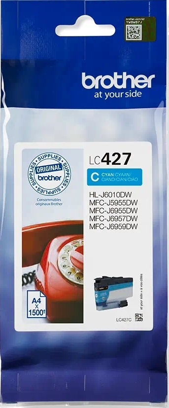 Cartuș de cerneală Brother - LC-427C, pentru MFC-J5955DW, Cyan