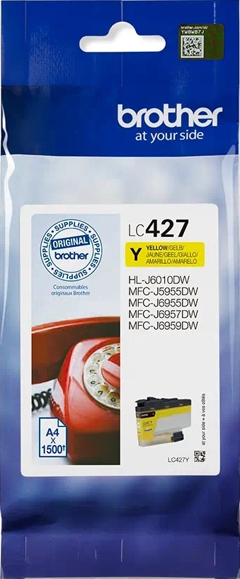 Cartuș de cerneală Brother - LC-427Y, pentru MFC-J5955DW, Yellow