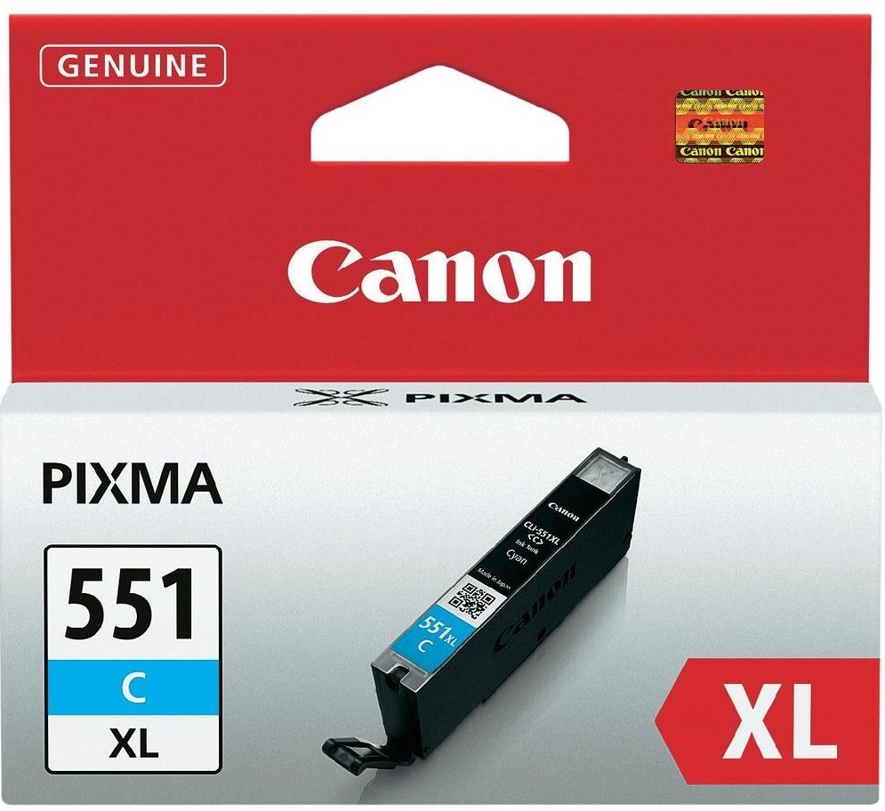 Cartuș de cerneală Canon - CLI-551XL C, pentru PIXMA IP 7250, Cyan